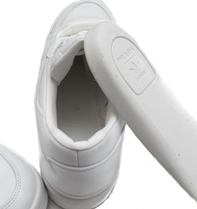 Adidas Prada Re-nylon Forum Low White Sneakers