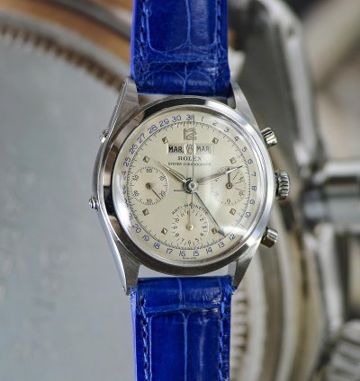 Rolex Chronograph Dato-compax Jean-claude Killy Ref 6036 Stainless Steel From The Year 1952