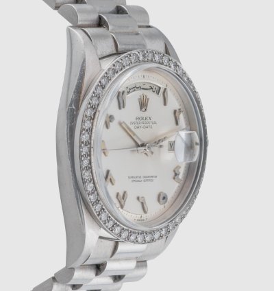 Rolex Day-date 36 Platinum Arabic Hindi Dial Ref 1804 Year 1967