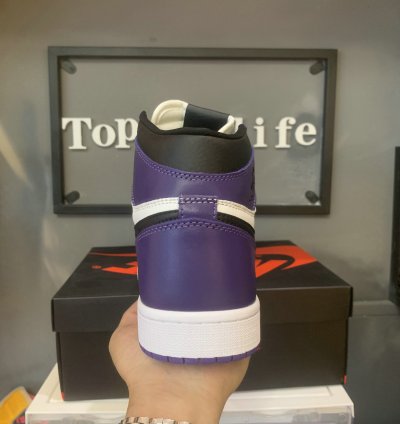 Jordan 1 Retro High Court Purple White 555088-500