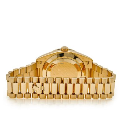 Rolex Day-date 40 228398tru Yellow Gold Roman Dial Ruby Bezel