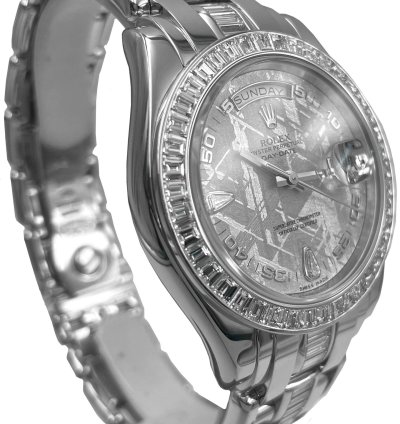 Rolex Day-date Platinum Masterpiece Meteorite Dial M18956r Box Papers