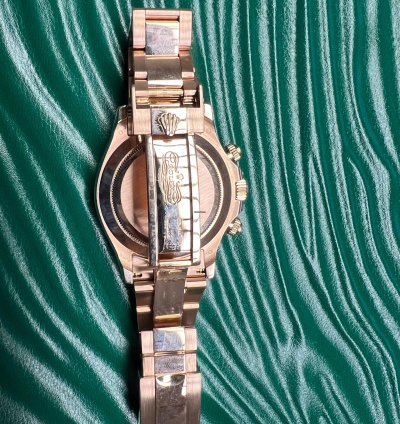 Rolex Daytona 116505 Rainbow Rose Gold Custom Diamonds