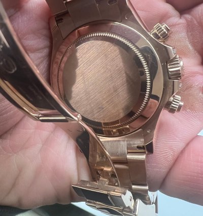 Rolex Daytona 116505 Rainbow Rose Gold Custom Diamonds