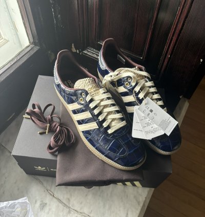 Adidas Samba Navy Croc Sneakers