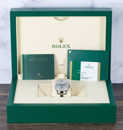 Rolex Daytona 116576tbr Daytona Platinum Pave Dial Baguette Diamond Bezel