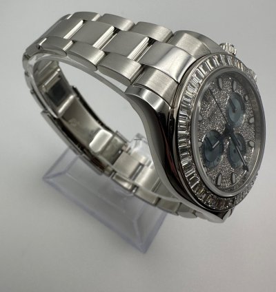 Rolex Daytona 116576tbr Platinum Pave Diamond Dial