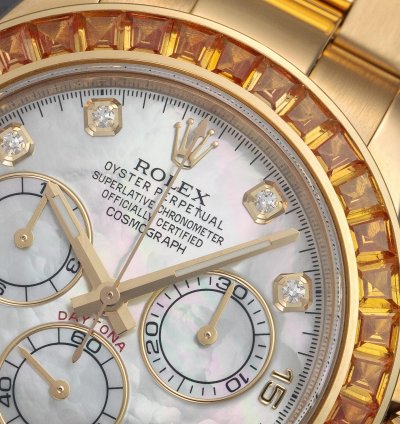 Rolex Daytona 116578saco Orange Sapphire Saco Ultra Rare Full Set