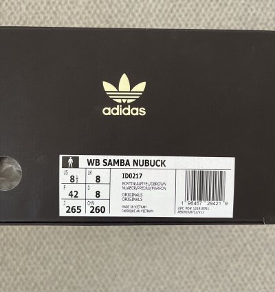 Adidas Samba Wales Bonner Nubuck Ecru Brown