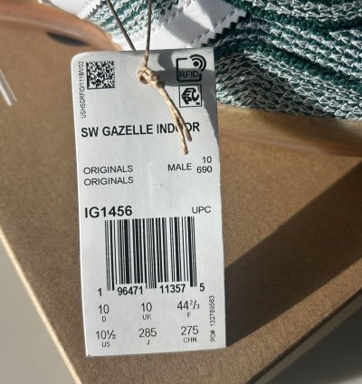 Adidas Sean Wotherspoon Gazelle Indoor Hemp Green