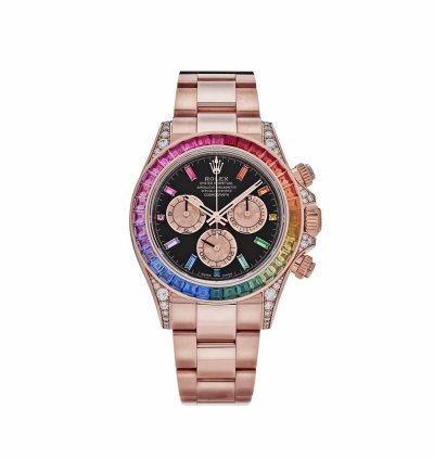 Rolex Daytona 116595rbow Rainbow Rose Gold Black Dial Sapphire Bezel 2022