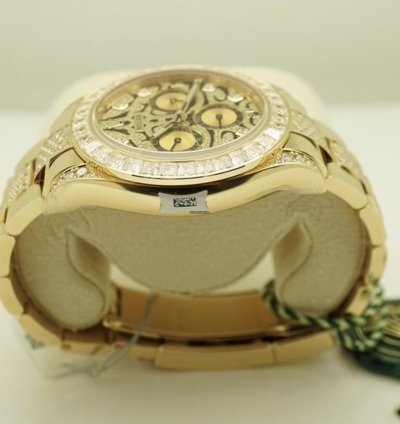 Rolex Daytona 116598tbr Neu 2022 Full Set Eye Of The Tiger Pave Yellow Gold Gelbgold