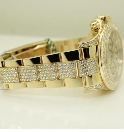 Rolex Daytona 116598tbr Neu 2022 Full Set Eye Of The Tiger Pave Yellow Gold Gelbgold