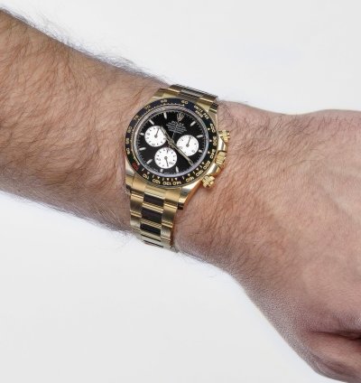 Rolex Daytona 126528ln Le Mans Yellow Gold Black Dial