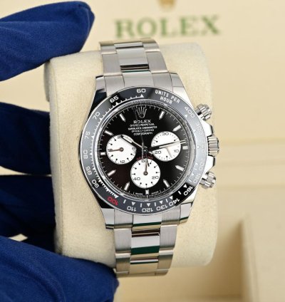 Rolex Daytona 126529ln Le Mans 18k White Gold Black Dial 40 Mm