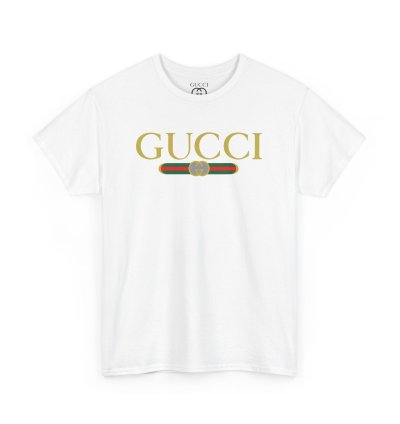 Gucci Gg Logo White T-shirt - Size Usa