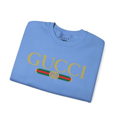 Gucci Gg Logo Carolina Blue Sweatshirt - Size Usa