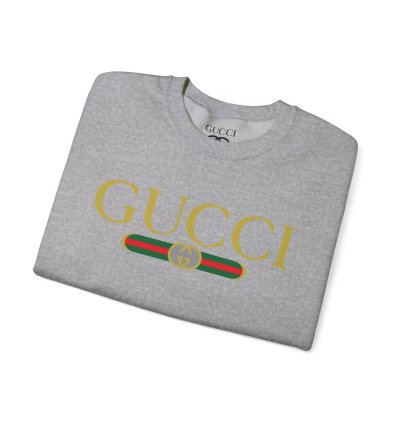 Gucci Gg Logo Grey Sweatshirt - Size Usa