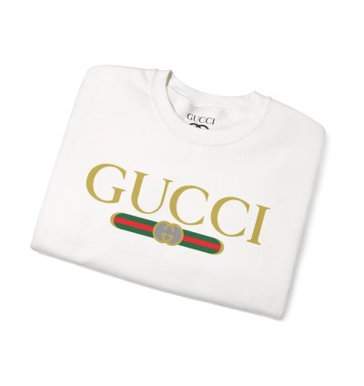 Gucci Gg Logo White Sweatshirt - Size Usa