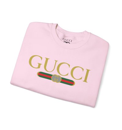 Gucci Gg Logo Light Pink Sweatshirt - Size Usa