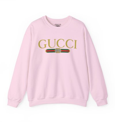 Gucci Gg Logo Light Pink Sweatshirt - Size Usa