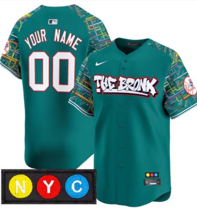 Customnew York Yankees Jersey The Bronx Subway Style Vapor Premier Limited Stitched Lexington Line