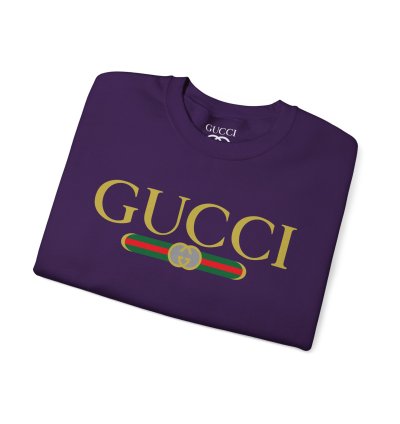 Gucci Gg Logo Purple Sweatshirt - Size Usa