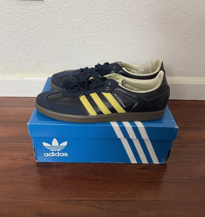 Adidas Wales Bonner Samba Collegiate Navy Yellow Size 11