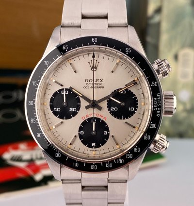 Rolex Daytona 1982 Rolex Daytona 6263 Big Red Silver Dial In Mint Condition Almost Nos