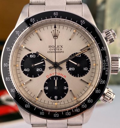 Rolex Daytona 1982 Rolex Daytona 6263 Big Red Silver Dial In Mint Condition Almost Nos