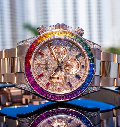 Rolex Daytona 2019 Daytona 116595rbow Pave Dial 40mm