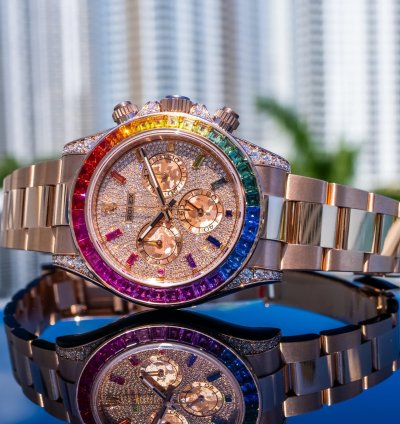 Rolex Daytona 2019 Daytona 116595rbow Pave Dial 40mm
