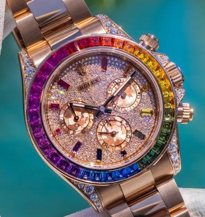 Rolex Daytona 2019 Daytona 116595rbow Pave Dial 40mm