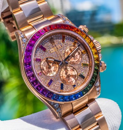 Rolex Daytona 2019 Daytona 116595rbow Pave Dial 40mm