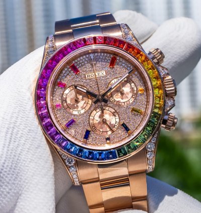 Rolex Daytona 2019 Daytona 116595rbow Pave Dial 40mm