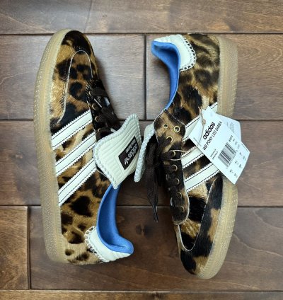 Adidas Wales Bonner Samba Pony In Leopard