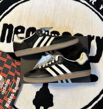 Adidas Wales Bonner Samba Pony Tonal Core Black