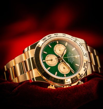Rolex Daytona 2025 Rolex Daytona Cosmograph 126508 Yellow Gold Green Dial John Mayer Bnib