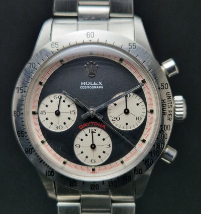 Rolex Daytona 6262 Black Paul Newman Tricolor With Carlo Pergola Expertise Top Conditions