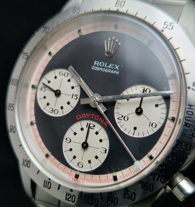 Rolex Daytona 6262 Black Paul Newman Tricolor With Carlo Pergola Expertise Top Conditions