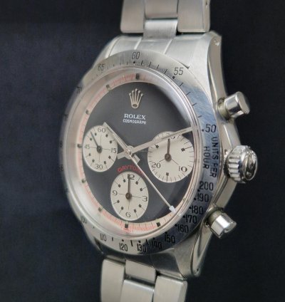 Rolex Daytona 6262 Black Paul Newman Tricolor With Carlo Pergola Expertise Top Conditions