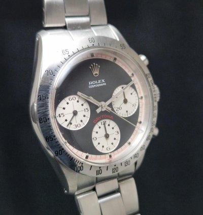Rolex Daytona 6262 Black Paul Newman Tricolor With Carlo Pergola Expertise Top Conditions