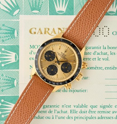 Rolex Daytona 6263 - 18k Yellow Gold - Champagne Dial - Rolex Warranty - Excellent Conditions
