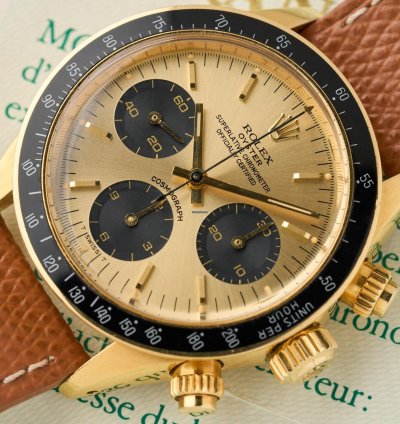 Rolex Daytona 6263 - 18k Yellow Gold - Champagne Dial - Rolex Warranty - Excellent Conditions