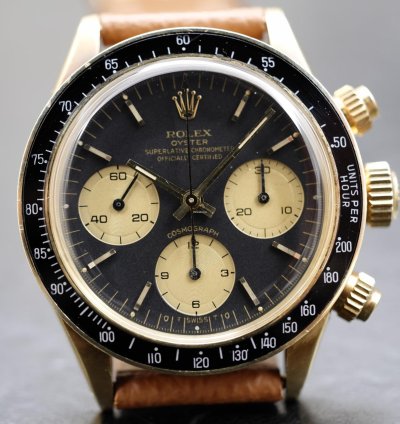 Rolex Daytona 6263 Unpolished 14kt Yellow Gold - Sigma Dial - Super Rare