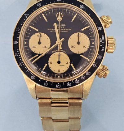 Rolex Daytona 6263 Yellow Gold Rare Full Set