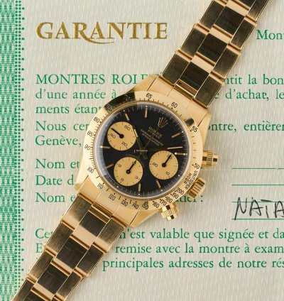 Rolex Daytona 6265 - Black Floating Dial - Millerighe Pushers - Unpolished - Original Warranty