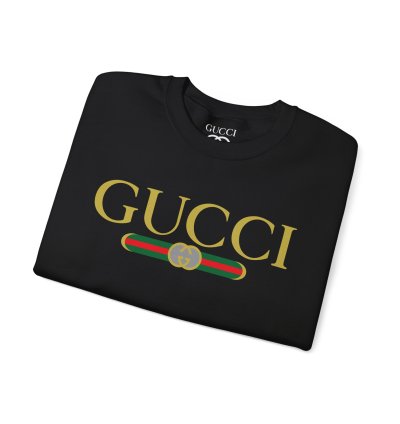 Gucci Gg Logo Black Sweatshirt - Size Usa