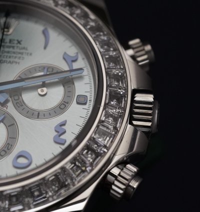 Rolex Daytona Arabic In Platinum Diamond 116576tbr