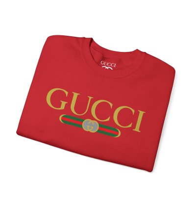 Gucci Gg Logo Red Sweatshirt - Size Usa